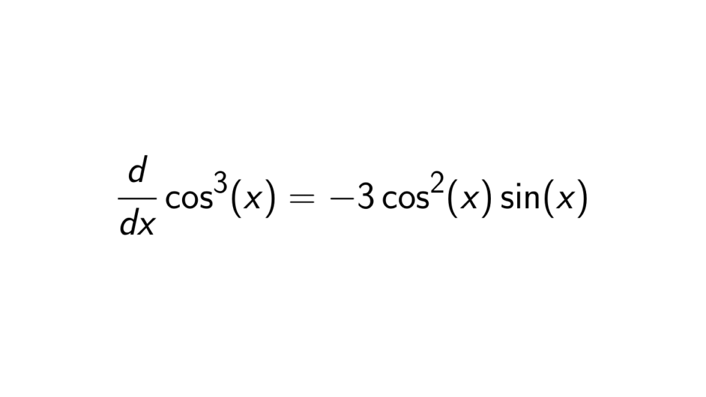 What Is The Derivative Of Cos X Epsilonify